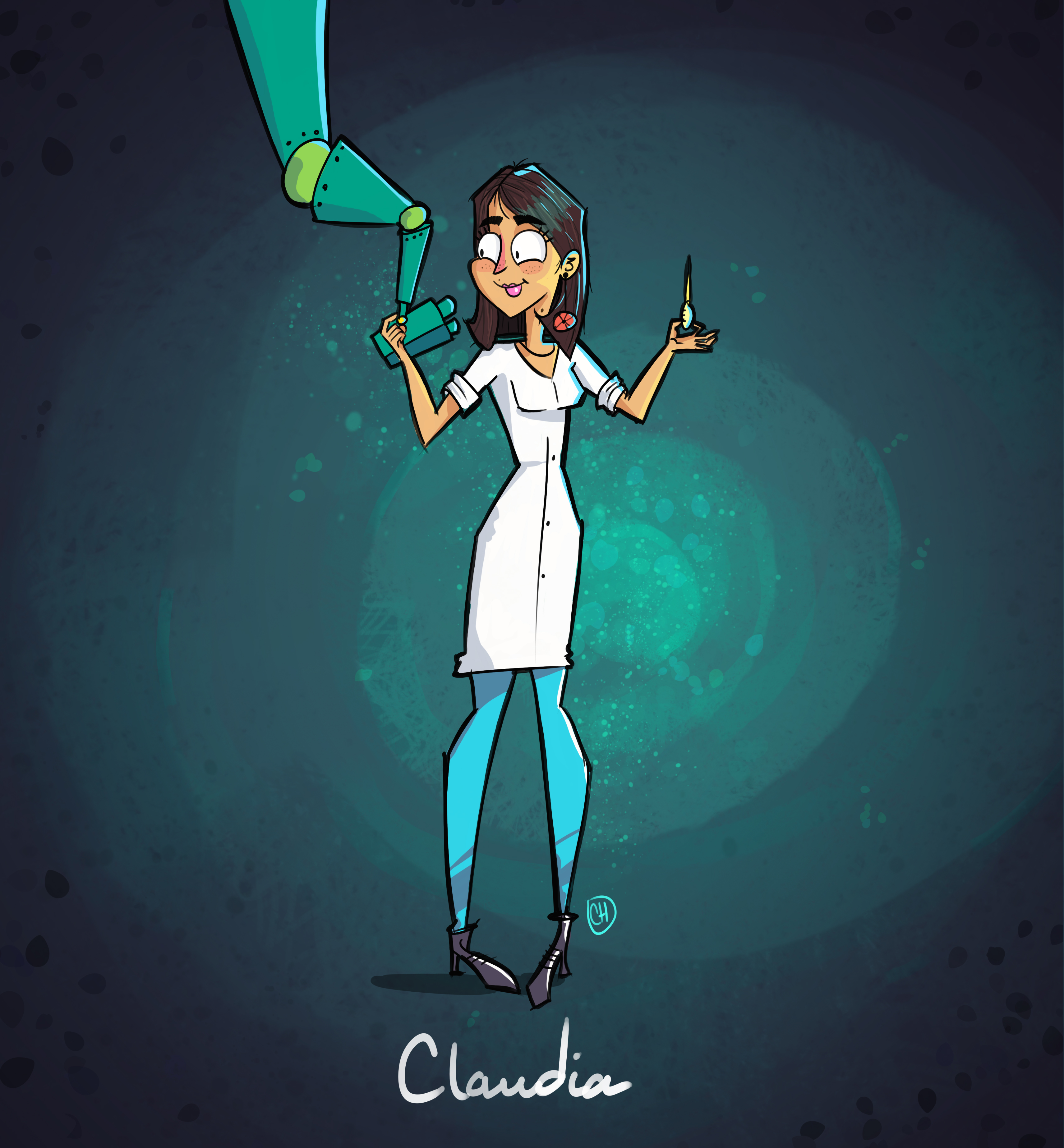 Caricatura de Claudia Vera Arias